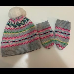 Baby gap hat & matching mittens